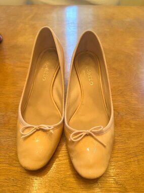 Repetto Paris Heeled Ballet Flats Lucite glitter heel Size 38 7